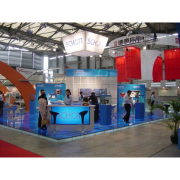 design and make customize booth exhibition display with floor system from shanghai OEM factory 09